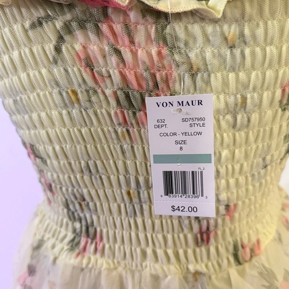 Floral Smocked Dress with Ruffle Straps